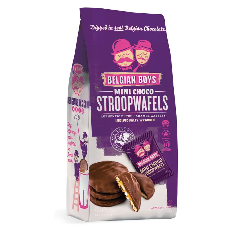Belgian Boys Mini Choco StroopWafels - 14ct/6.35oz