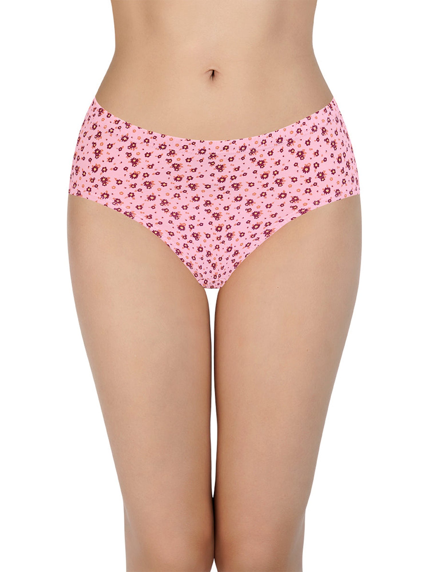 Every De by Amante Pink & Mauve Cotton Printed Hipster Panties - Pack Of 3