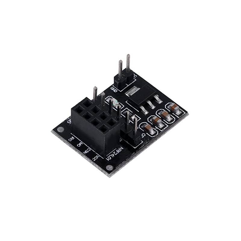 10pcs NRF24L01+ 8pin Socket Breakout Adapter 3.3V Regulator Plate Board + Wireless Transceiver? Module