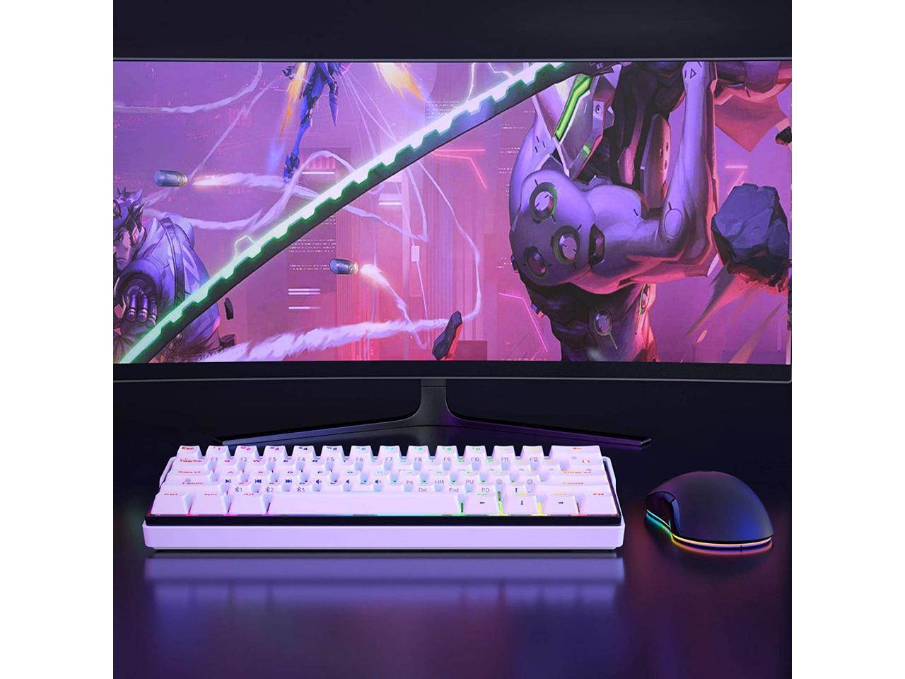 KEMOVE SNOWFOX PBT DOUBLE-SHOT Curved Standard Keycaps(white)(not include keyboard)