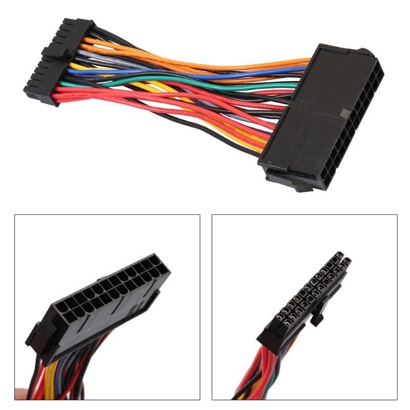 14cm ATX PSU Standard 24Pin Female to Mini 24P Male Internal Power Cable Wire for DELL 780 980 760 960 PC