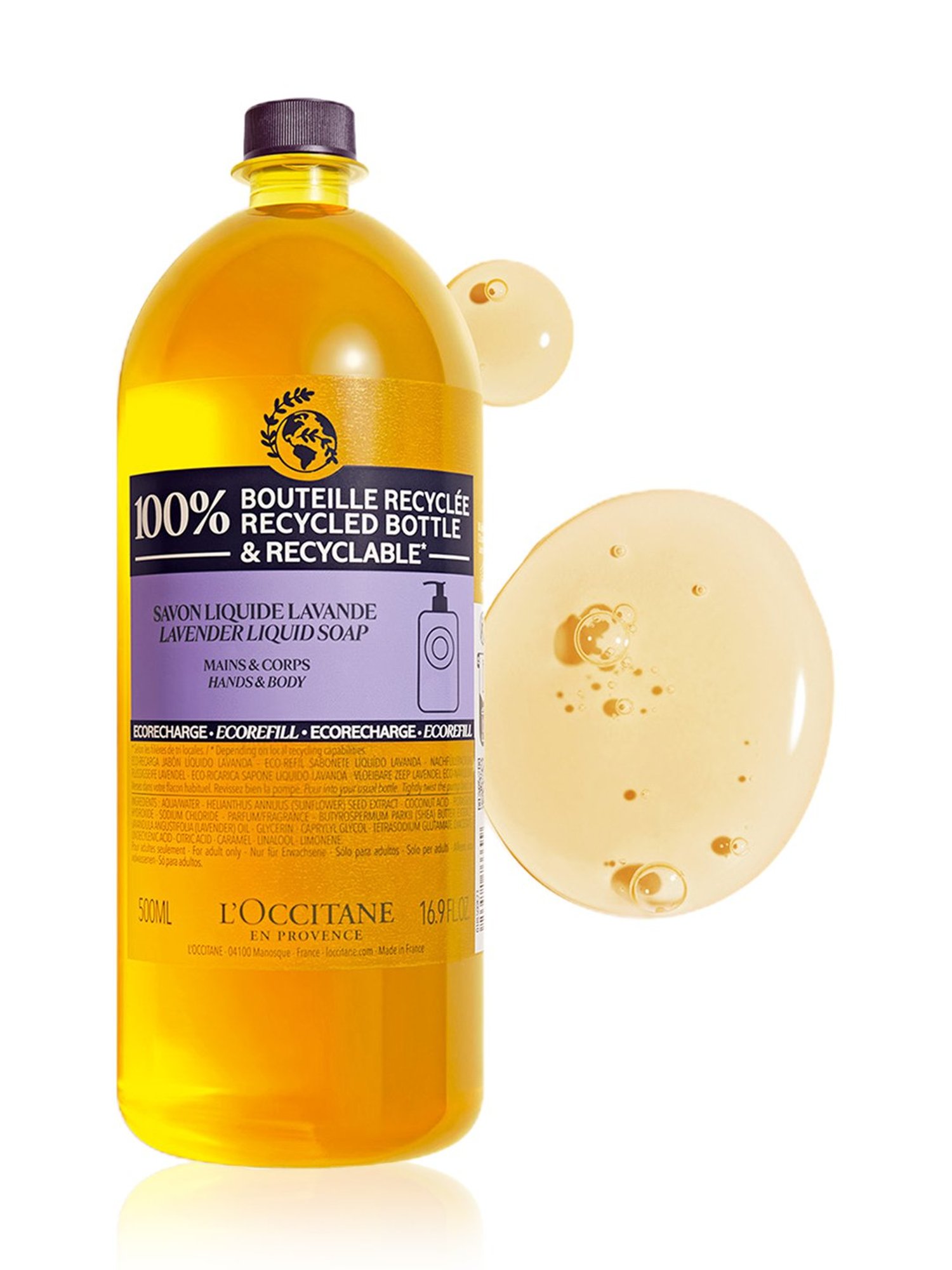 L'Occitane En Provence Lavender Liquid Soap - 500 ml