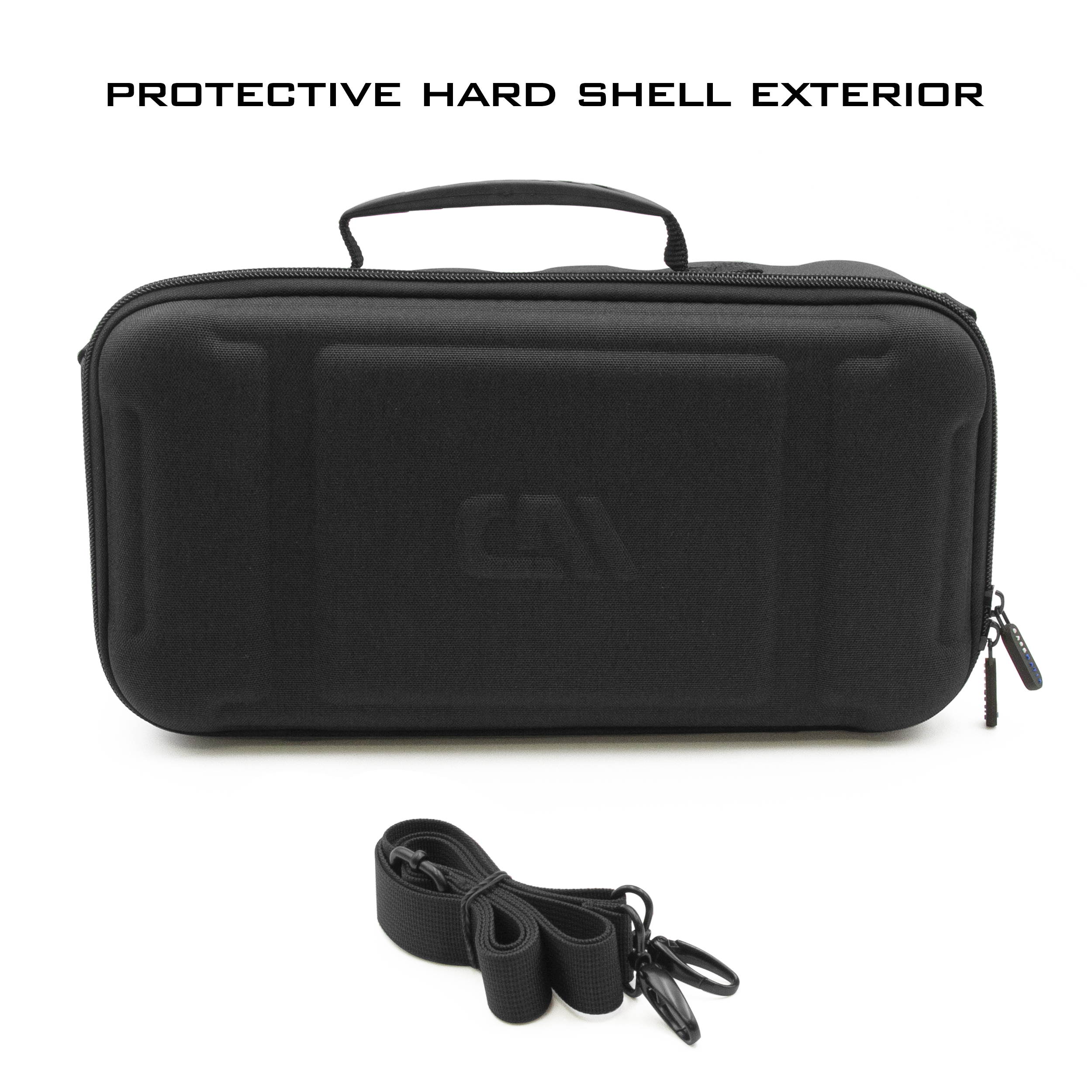 CM 60% Keyboard Case fits Razer Huntsman Mini, HK Gaming GK61, KEMOVE Snowfox, DIERYA DK61E & More 61 Keys up to 11.5" - Travel Case with Shoulder Strap and Netted Accessory Storage