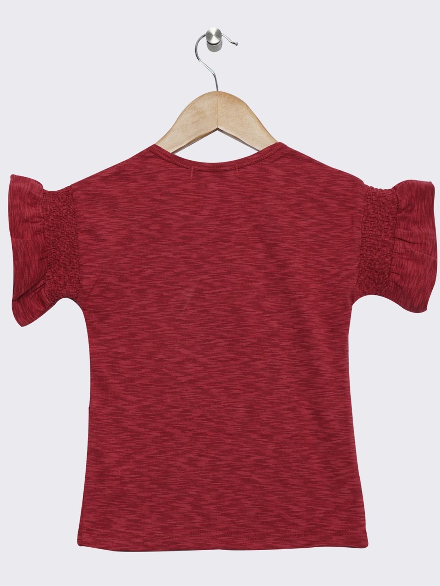 ZIAMA Kids Rust Printed Top
