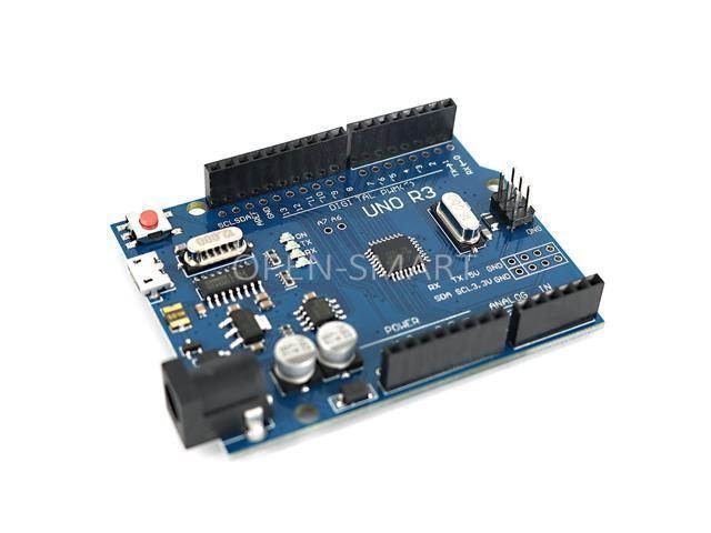 Micro USB Port UNO R3 Development Board Microcontroller ATmega328P for Arduino Win Mac without USB Cable