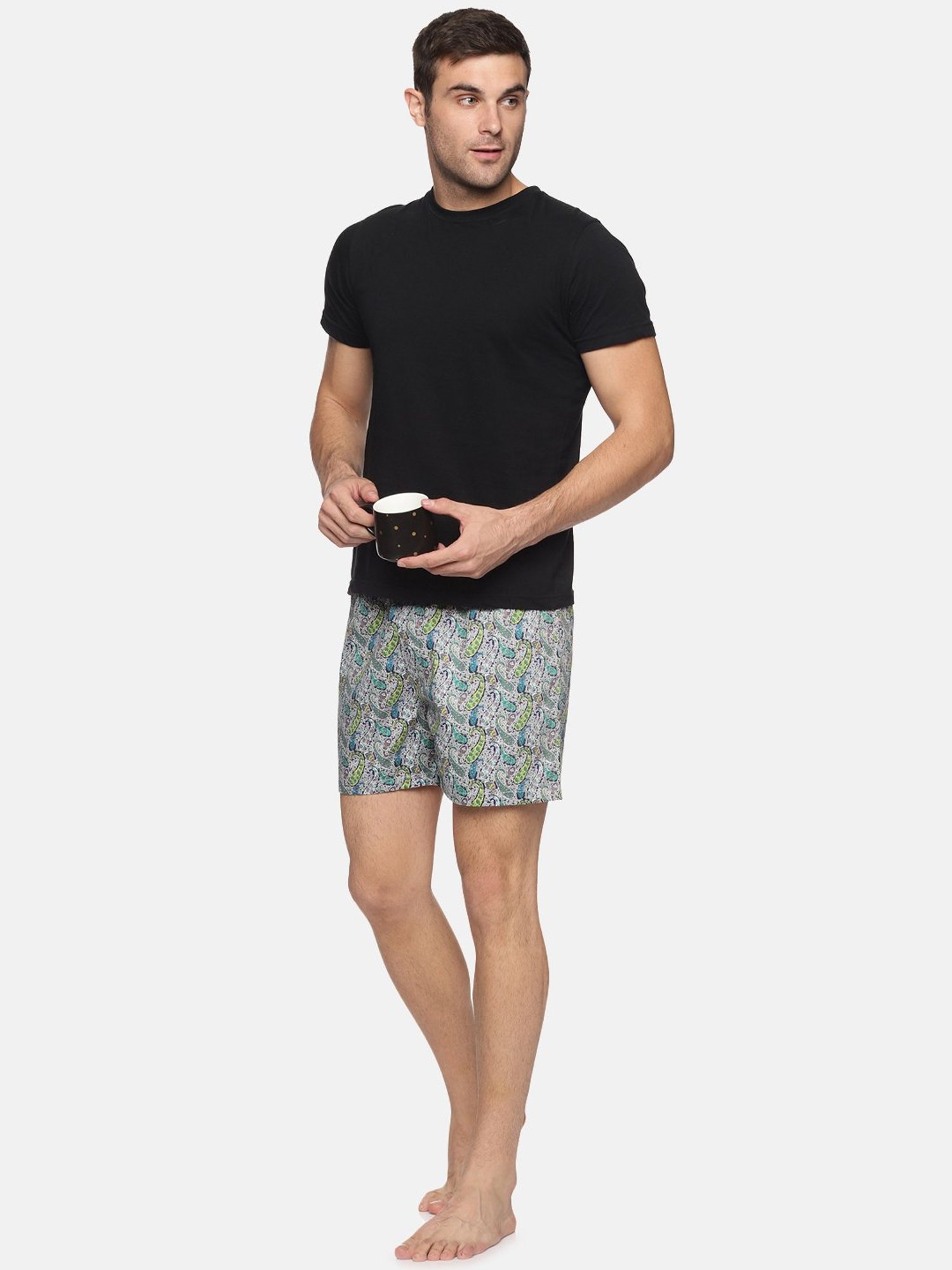 Don Vino Green Regular Fit Printed Boxers