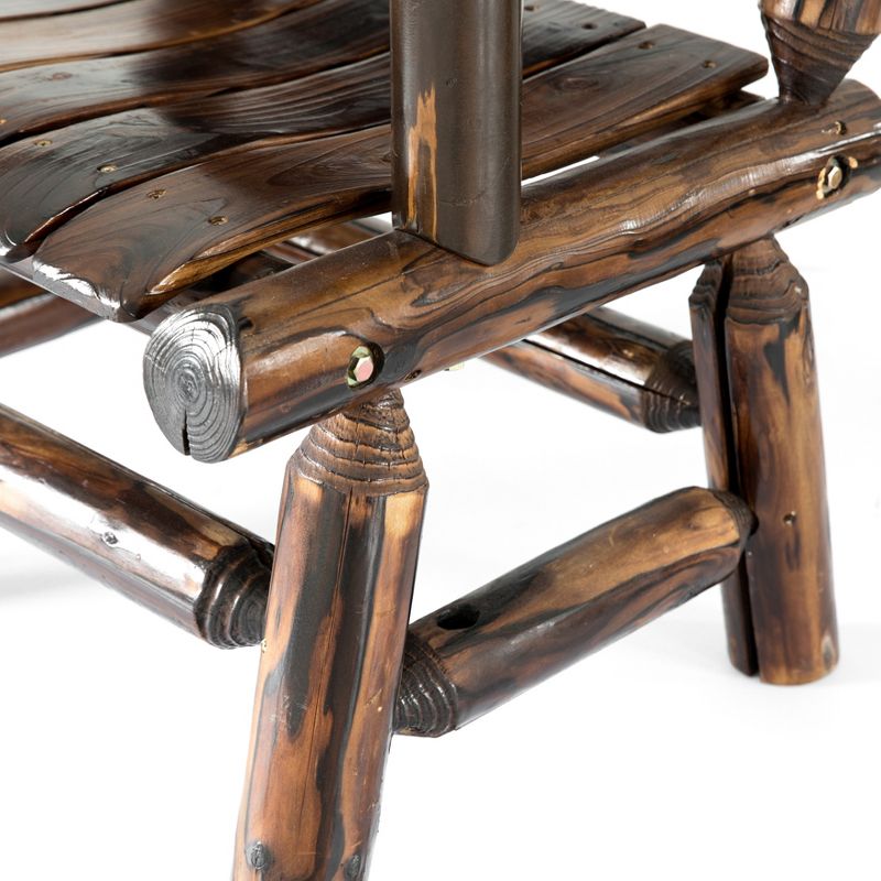 Wood Outdoor Bench in Natural Brown-Pemberly Row