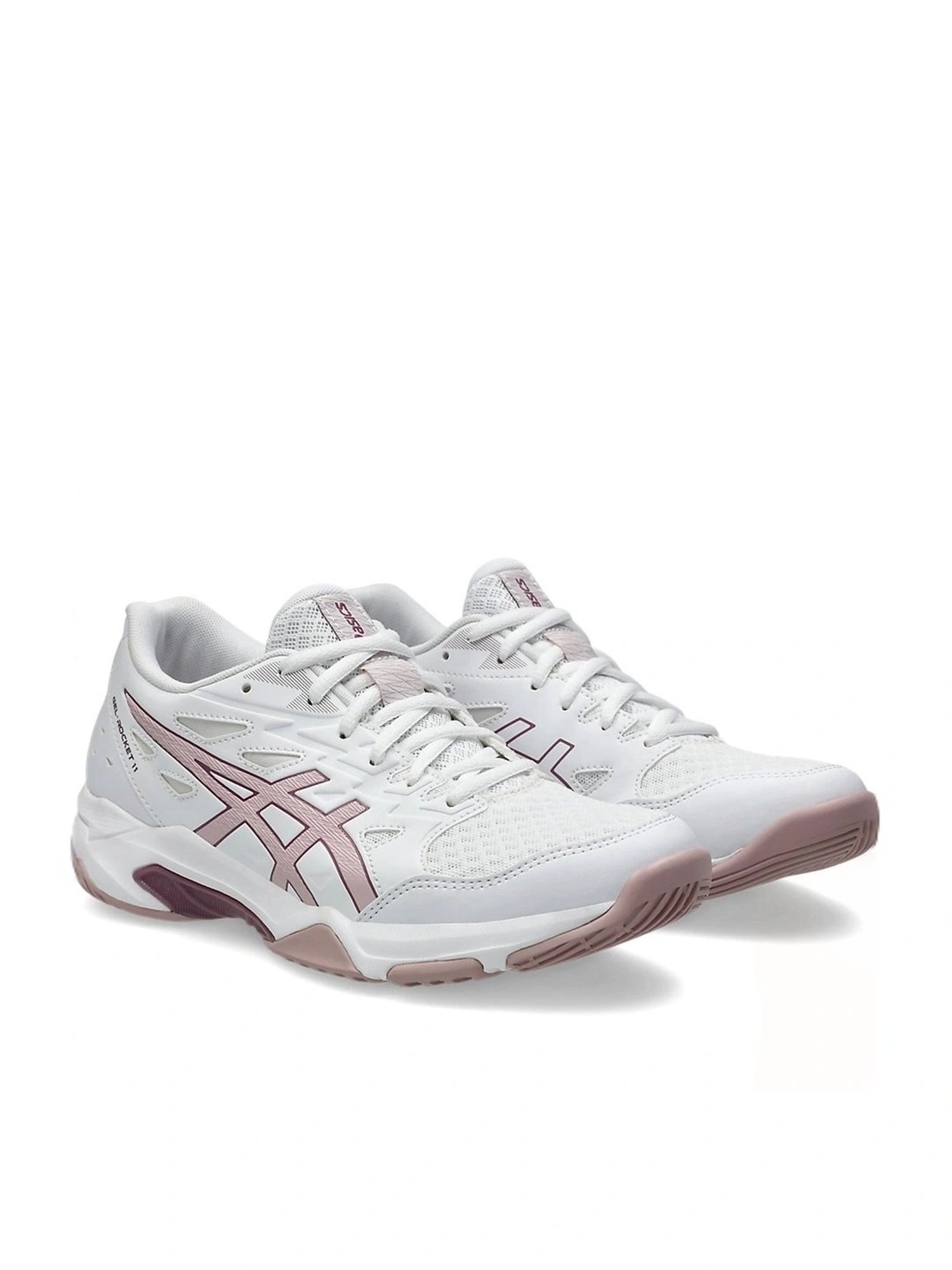Asics Women's GEL-ROCKET 11 White Indoor Court Shoes