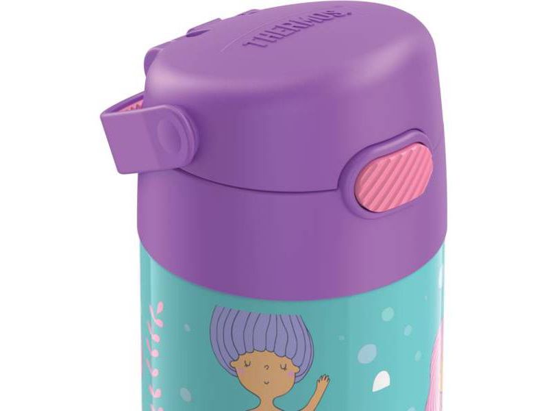 Thermos Mermaid 12oz FUNtainer Water Bottle with Bail Handle - Lavender/Blue