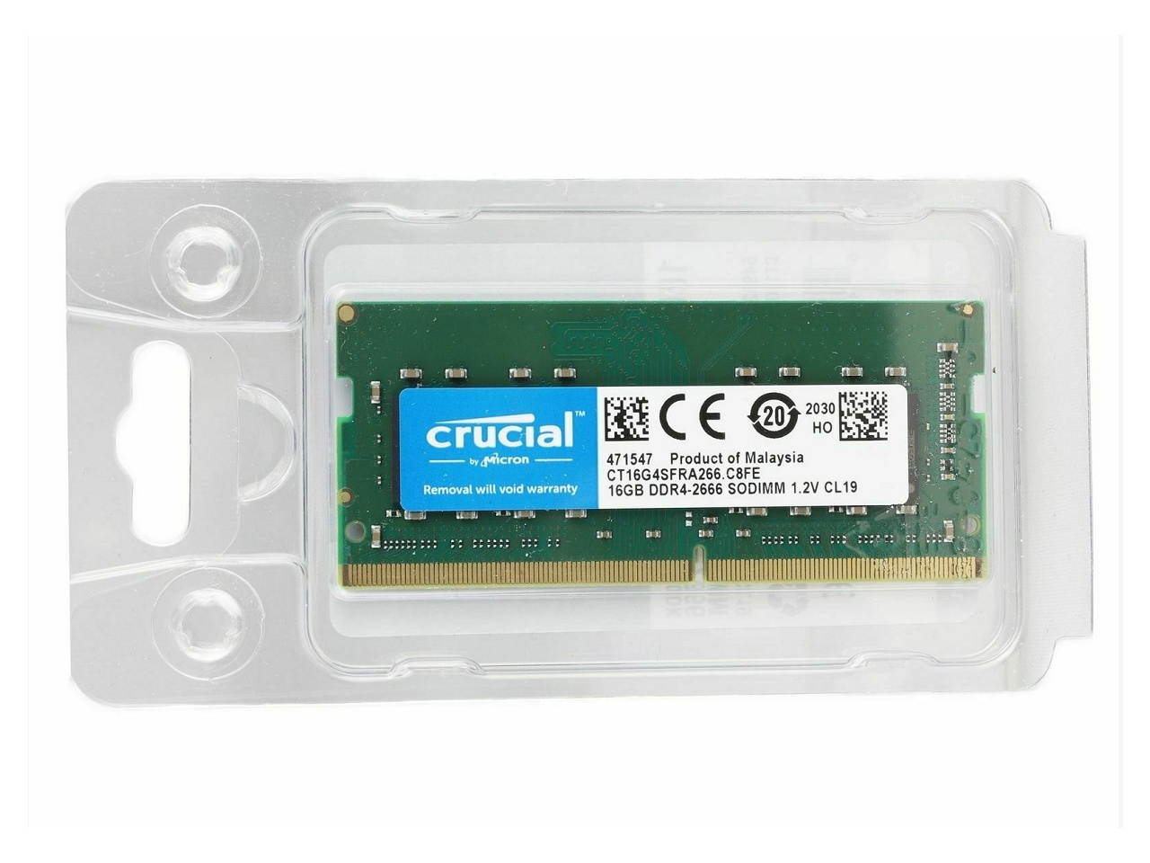 Crucial/Micron 32GB (2x16GB) DDR4-2666 SODIMM CP4-21300 Laptop Memory RAM CL19 CT16G4SFRA266 Compatibility with HP OMEN 17-an104nia