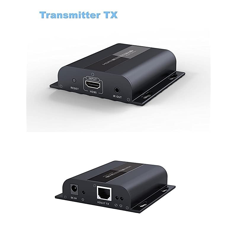 HDbitT Series ONE to Many Connection Ultra HD 4K HDMI Extender Over TCP/IP Ethernet/Over Single Cat5e/cat6 Cable Ultra HD 4K HDMI1.4 with IR Remote - Up to 400 Ft (TX + RX)