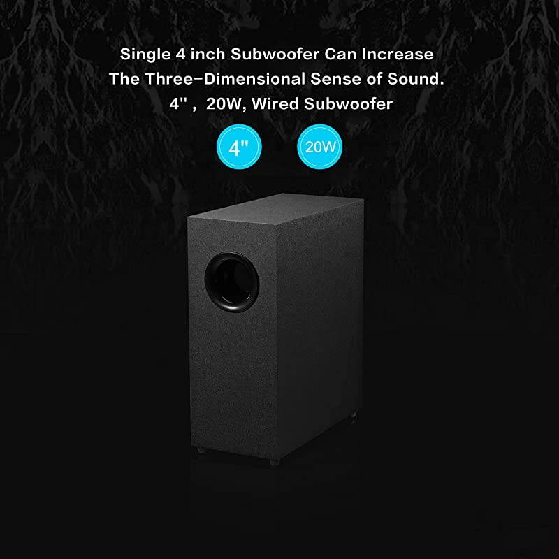 Sound Bar with Subwoofers  Sound Bars for TV Ultra Slim 24 Wired amp Wireless Bluetooth 50 Connection 21 Channel TV Speakers Surround Sound System