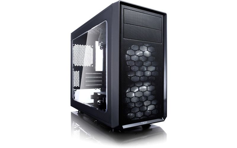 Fractal Design Focus G Computer Case with Side Window - Mid-tower - Black - 5 x Bay - 2 x 4.72" x Fan(s) Installed