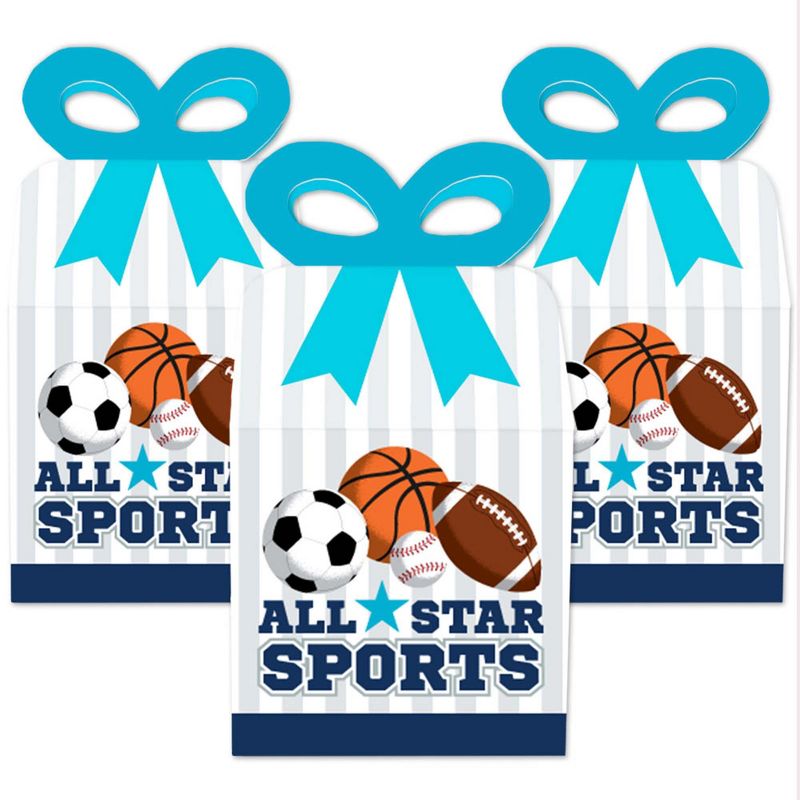 Big Dot of Happiness Pizza Party Time - Square Favor Gift Boxes - Baby Shower or Birthday Party Bow Boxes - Set of 12