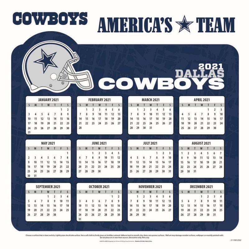 Turner Licensing,  Dallas Cowboys 2021 Wall Calendar 2021