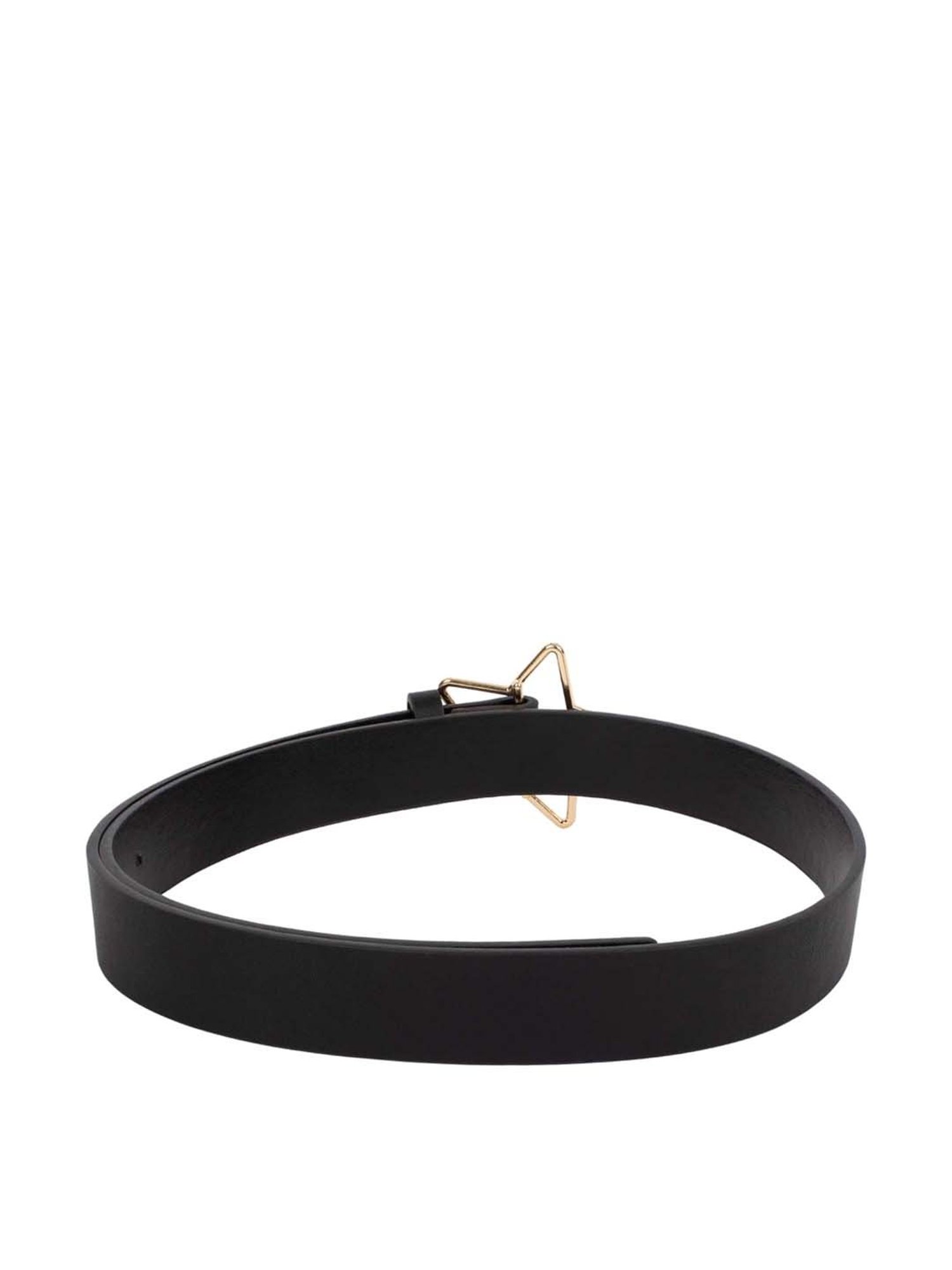 Crusset Black PU Waist Belt for Women