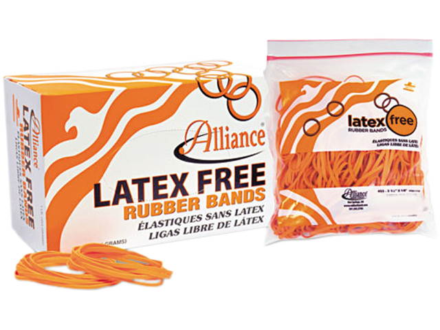 Alliance 37546 Latex Free Rubber Bands, Size 54 (Orange), Sizes 19/33/64 (Mix), 1lb Box