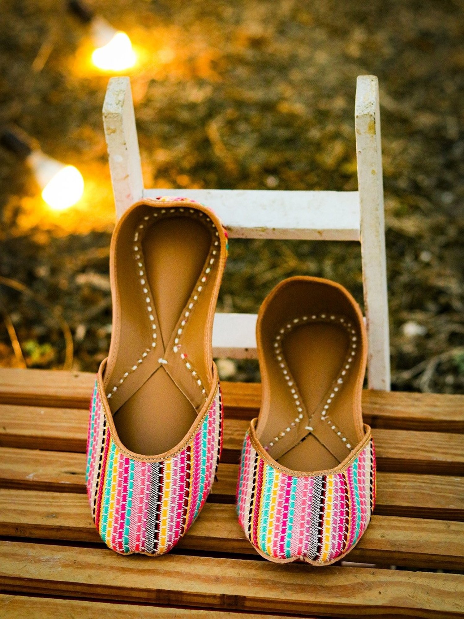 NR by Nidhi Rathi Women's Mulitcolored Casual Juttis