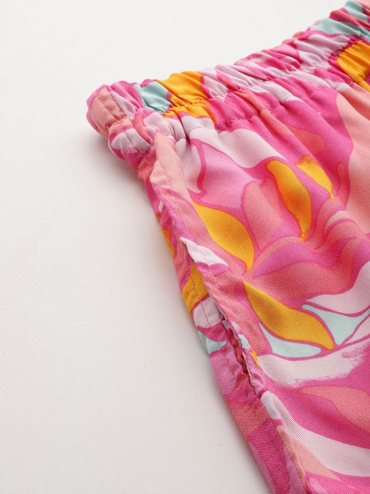 Secret Wish Pink Printed Shirt Shorts Set