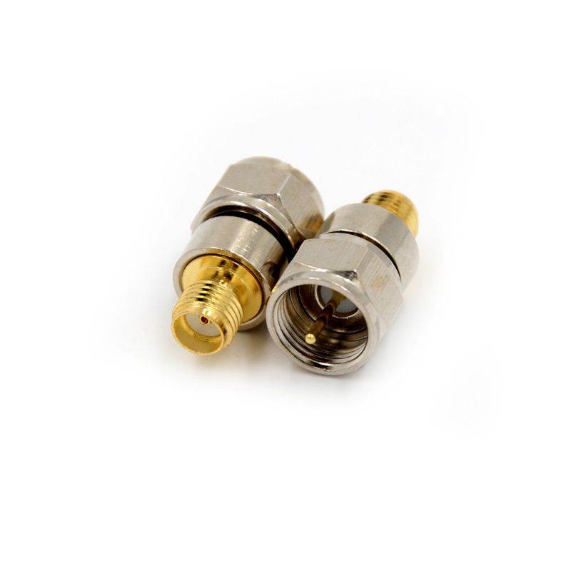 SMA Female Jack To F Male Plug RF Coaxial Adapter Connector Straight