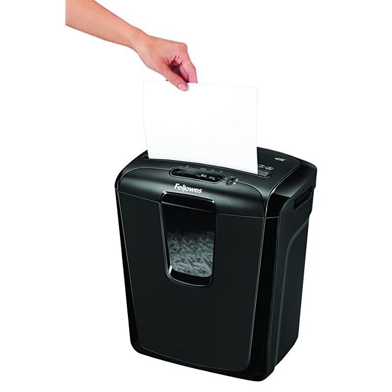 Powershred 49C 8Sheet CrossCut Paper and Credit Card Shredder 4605801 Black