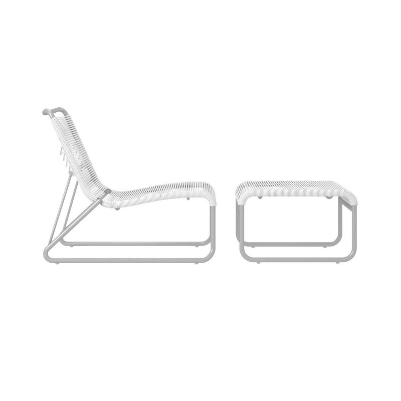 Lita 2pc Patio Lounge and Ottoman Set - CosmoLiving