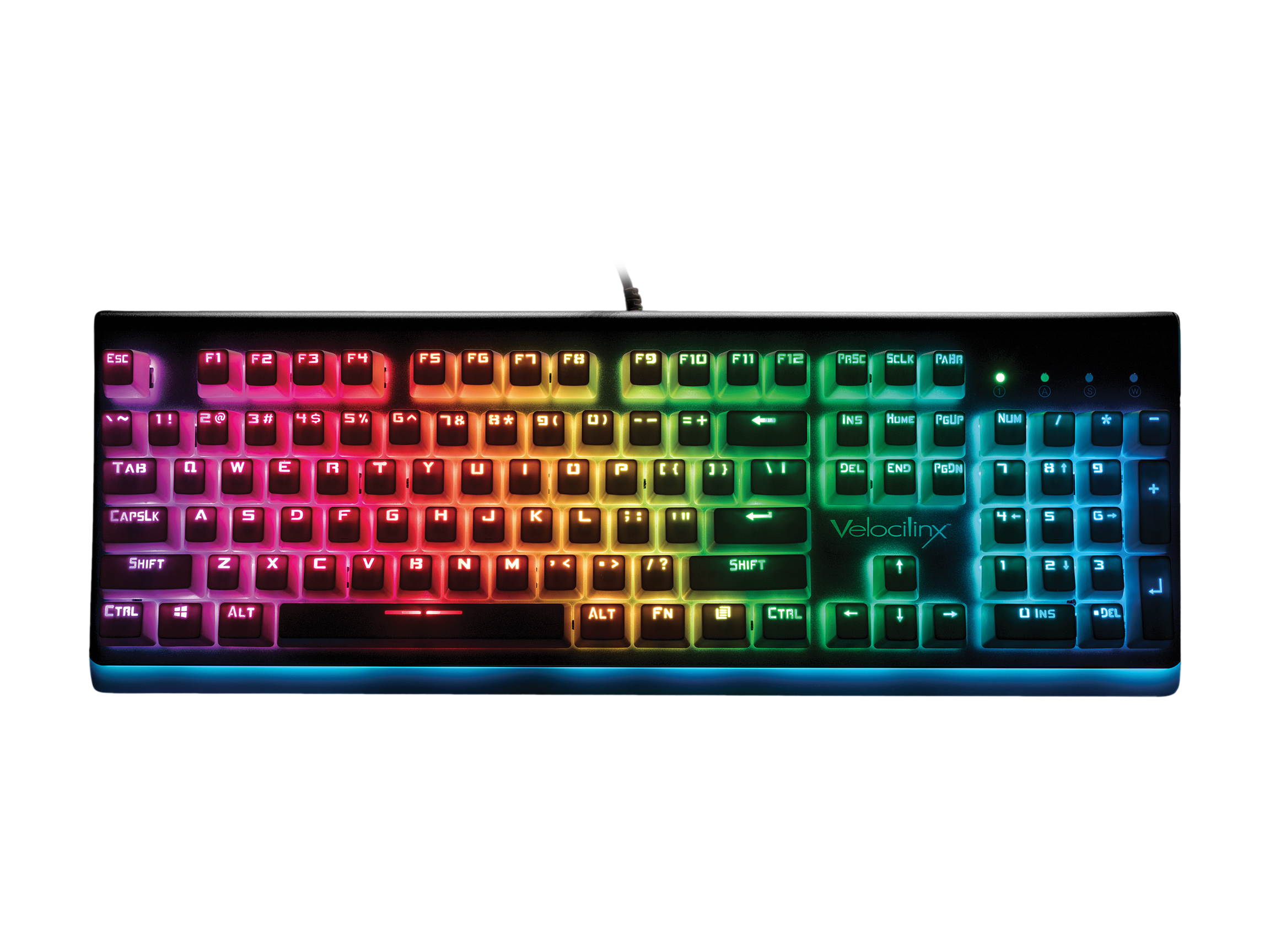 Velocilinx VXGM-KB104P-OBL-WH Boudica Gaming Keyboard