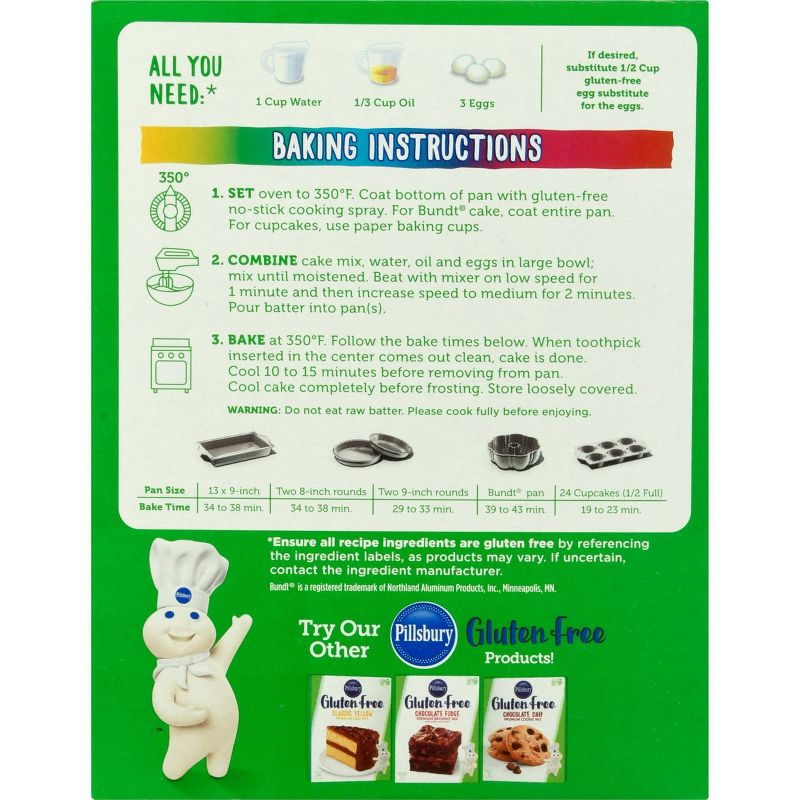 Pillsbury Gluten Free Funfetti Cake - 17oz