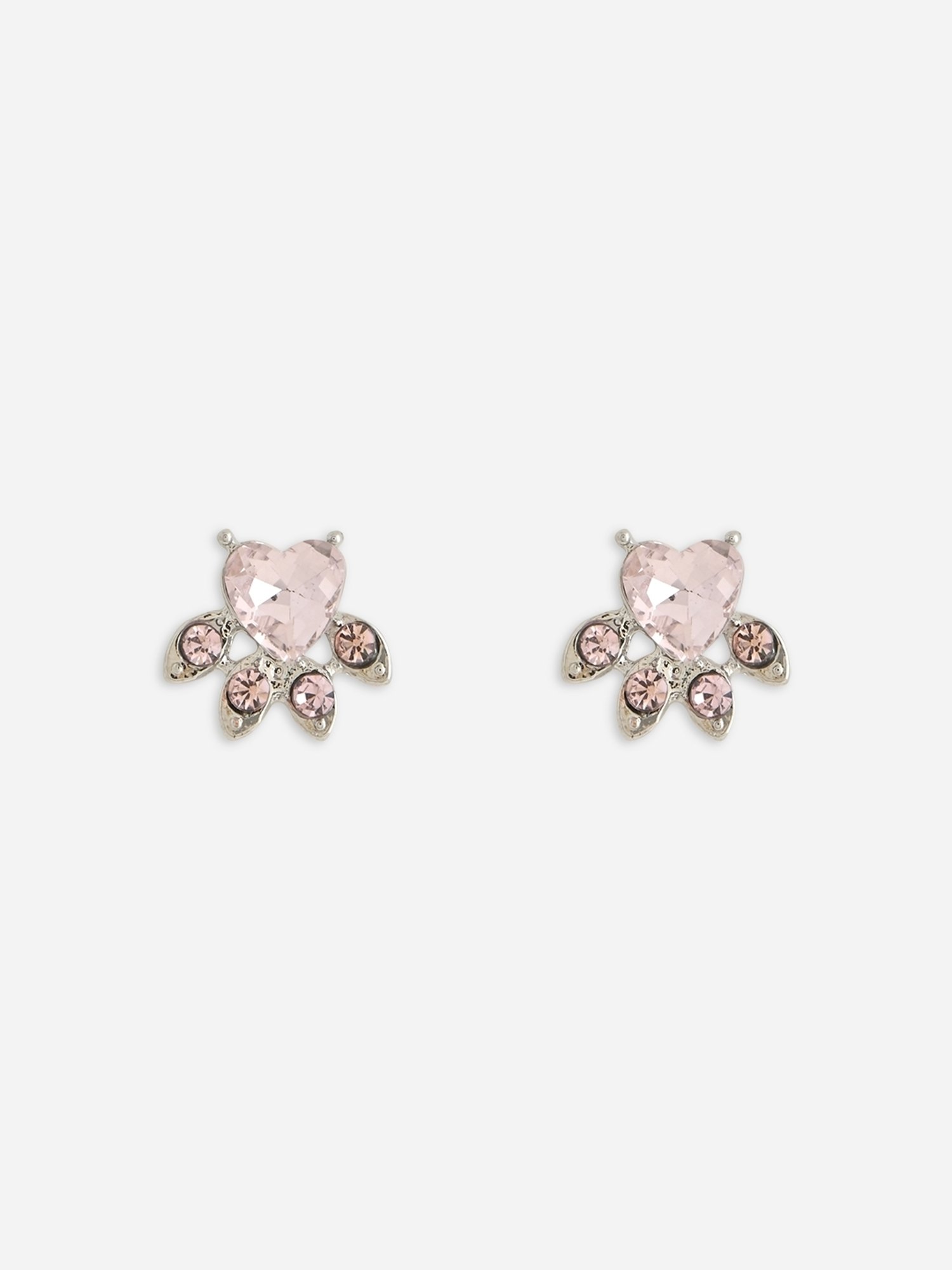 ToniQ Baby Pink Korean Paw Earrings for Women
