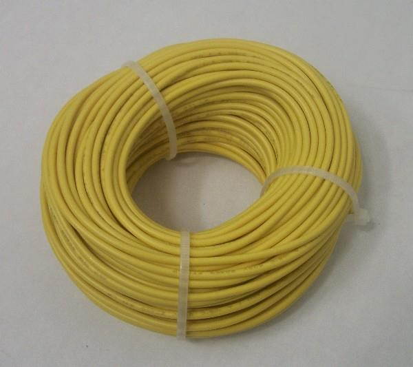 20 AWG tinned copper stranded hook up wire, 100 feet per Yellow UL1007