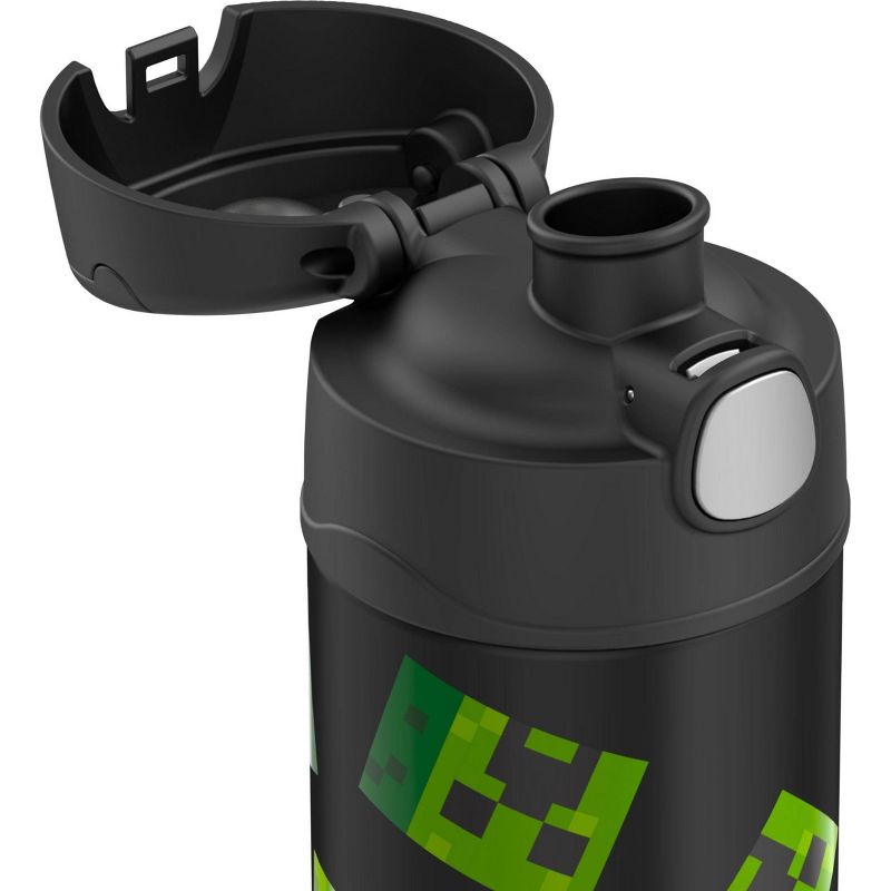 Thermos Minecraft 16oz FUNtainer Water Bottle - Black