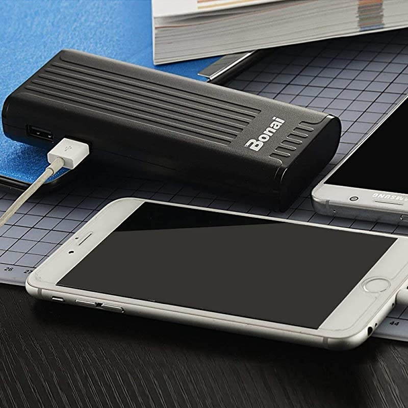 Portable Charger 10000mAh,  USB Power Bank External Battery Pack with Flashlight Compatible with iPhone XR 8 Plus X iPad Samsung Galaxy S8 Note 8 Smartphones Tablet (Black) [Upgraded 2021]