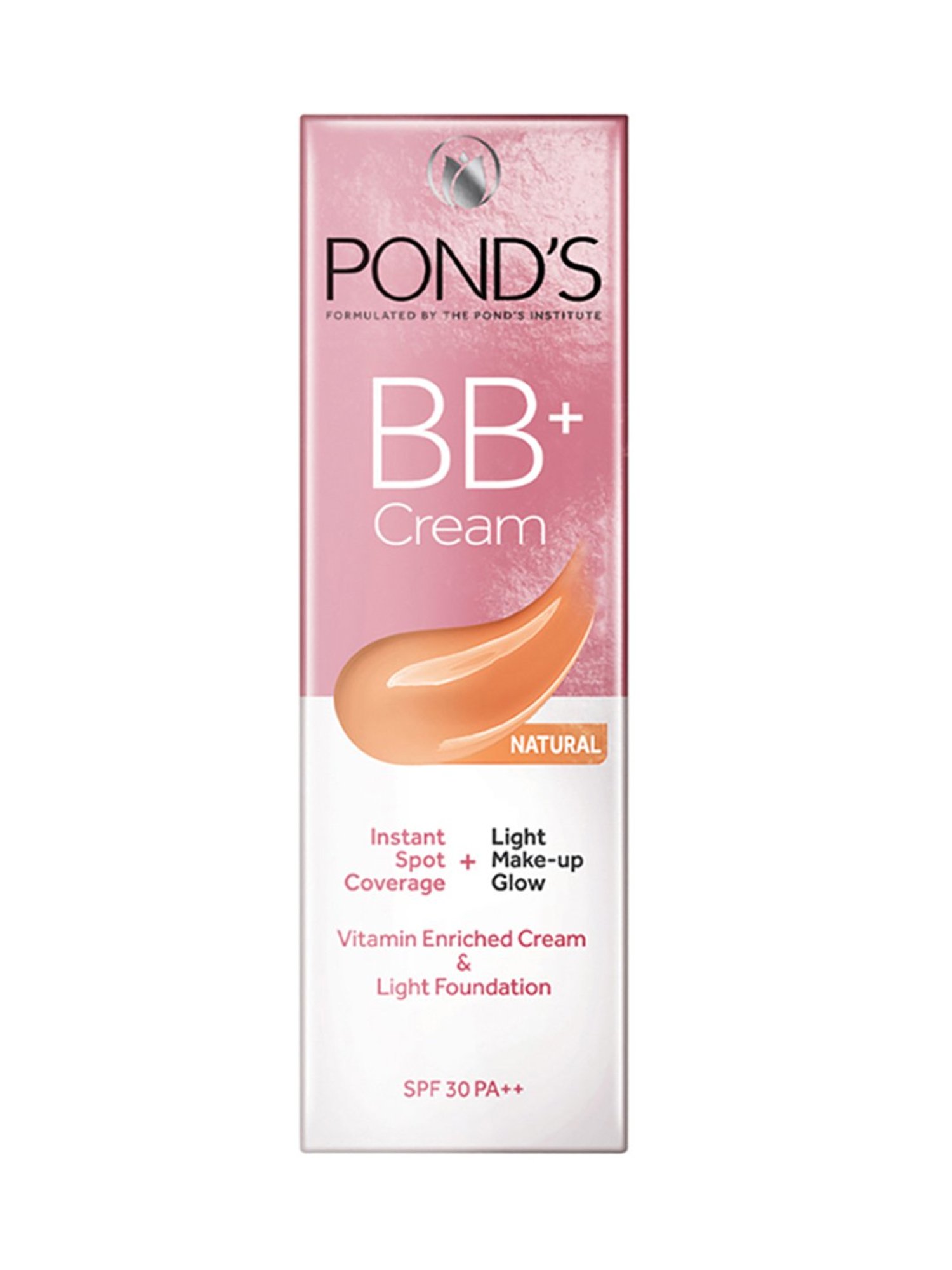 POND'S BB+ Cream Instant Spot Coverage + Light Make-Up Glow SPF 30 Natural - 18 gm