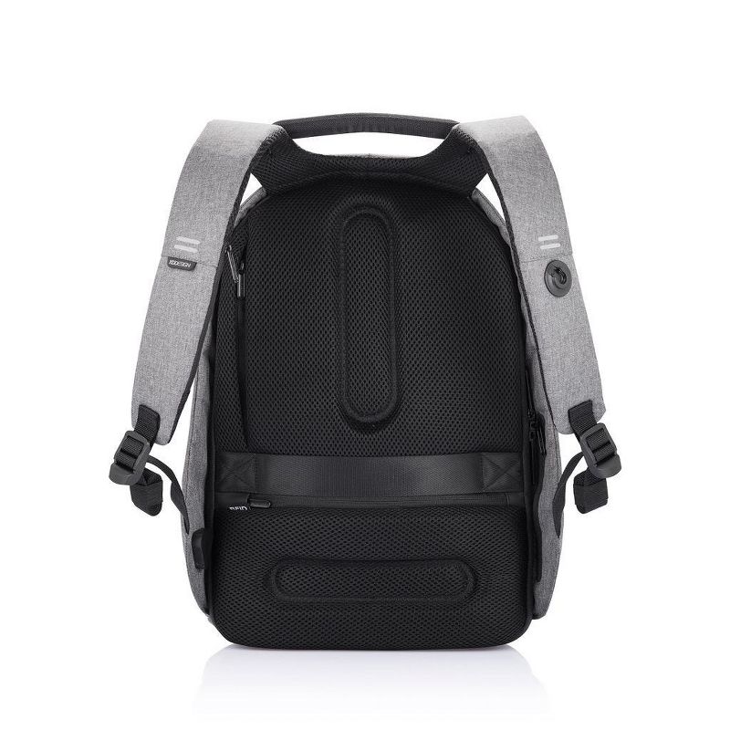 XD Design Bobby Pro Compact Anti Theft Waterproof Travel Laptop Backpack with USB Charging Port, Bottle Holder, and Phone Pouch, Grey