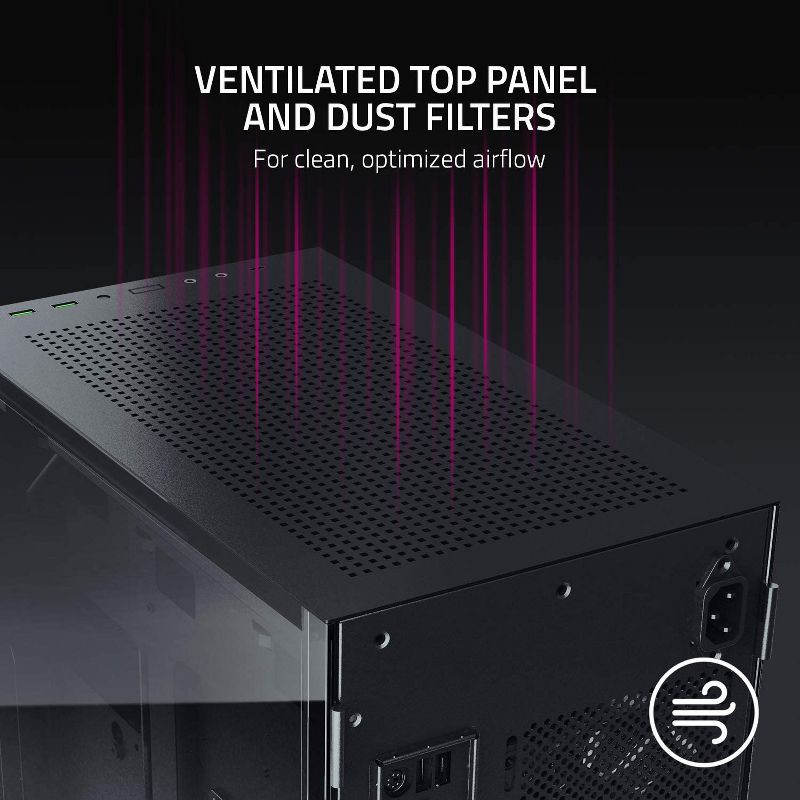 Razer Tomahawk Mini-ITX - Mini Desktop Gaming Chassis PC Case Tempered Glass RGB