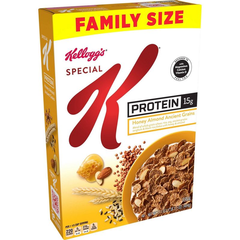 Special K Protein Honey Almond Ancient Grain Breakfast Cereal - 17.1oz - Kellogg's