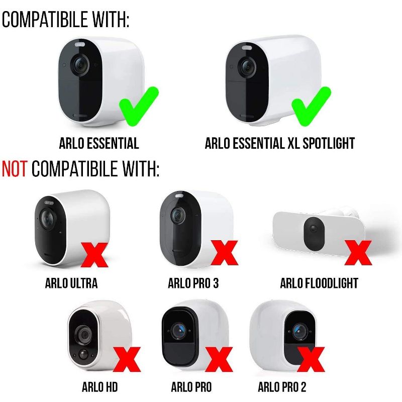 Wasserstein Arlo Floodlight and Solar Panel Charger - Motion-Activated for Arlo Essential Spotlight and XL Spotlight ONLY (White) (NOT for Pro, Ultra)