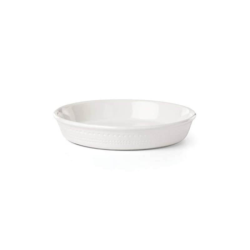 SPADE Willow Drive Cream Pie Dish, 2.85 LB, White