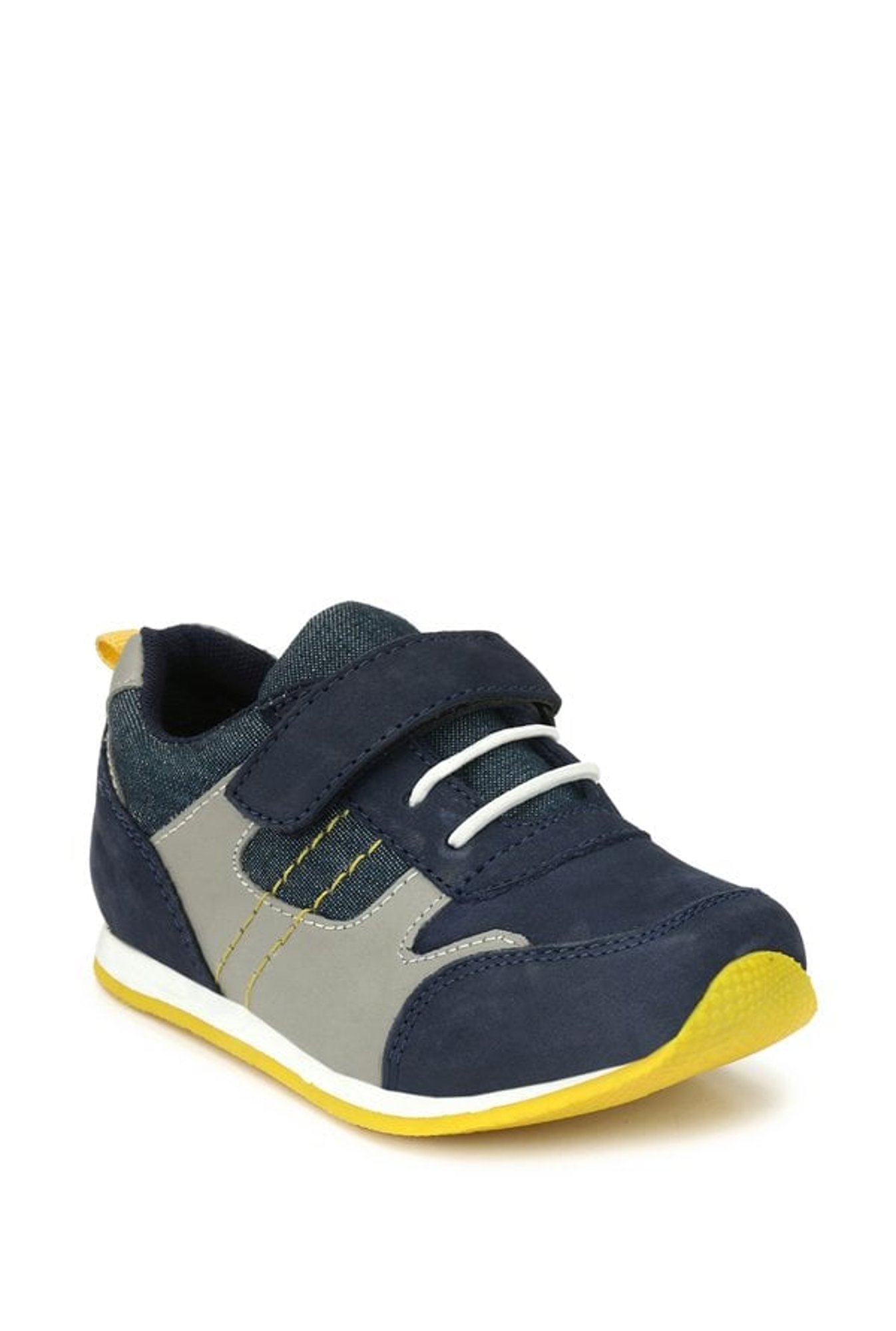 Tuskey Kids Navy Leather Sneakers