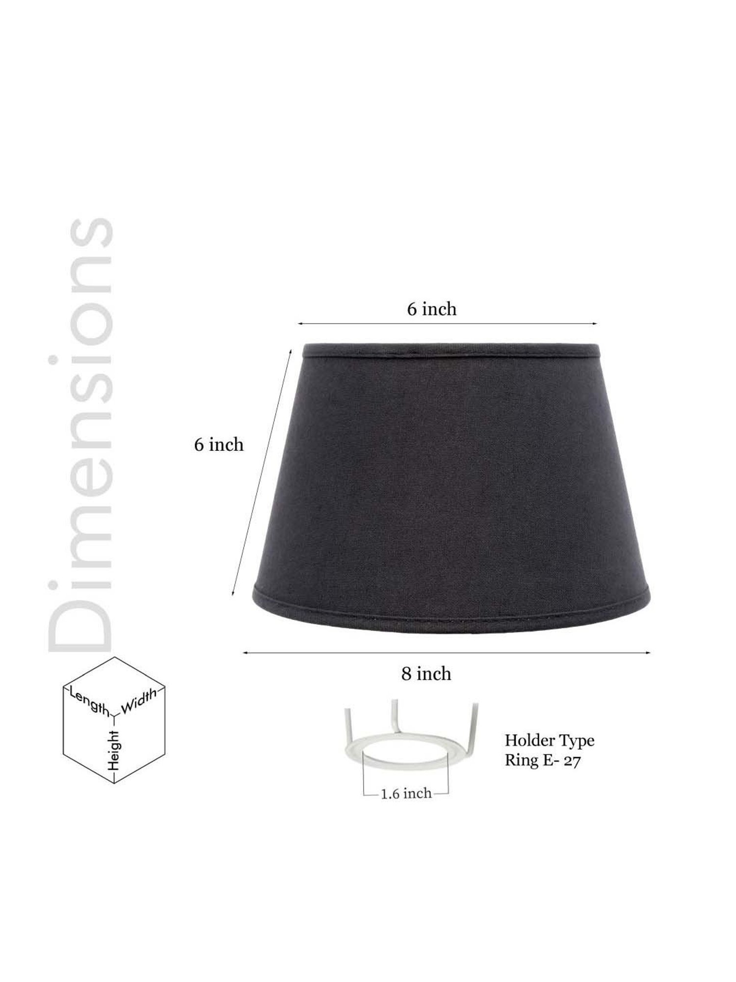 Large Rectangle Natural Lampshade Linen - Project 62™