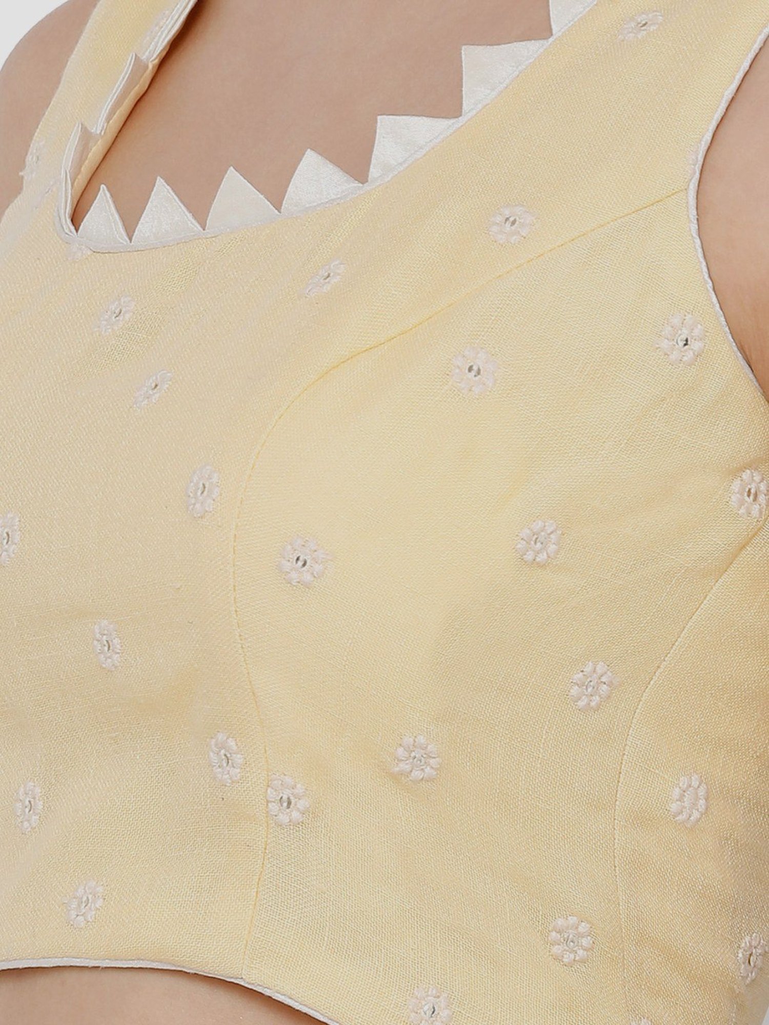 Salwar Studio Red Textured Blouse