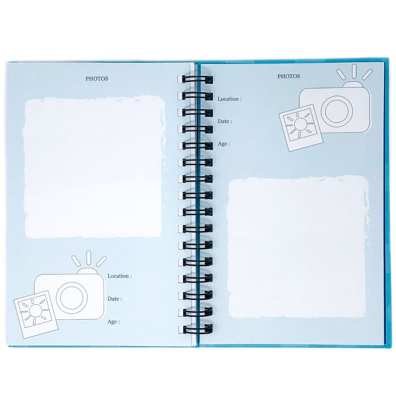 Travel Journal for Kids 8.5"x5.5"& Sticky Pad Bundle Teal - Kahootie Co