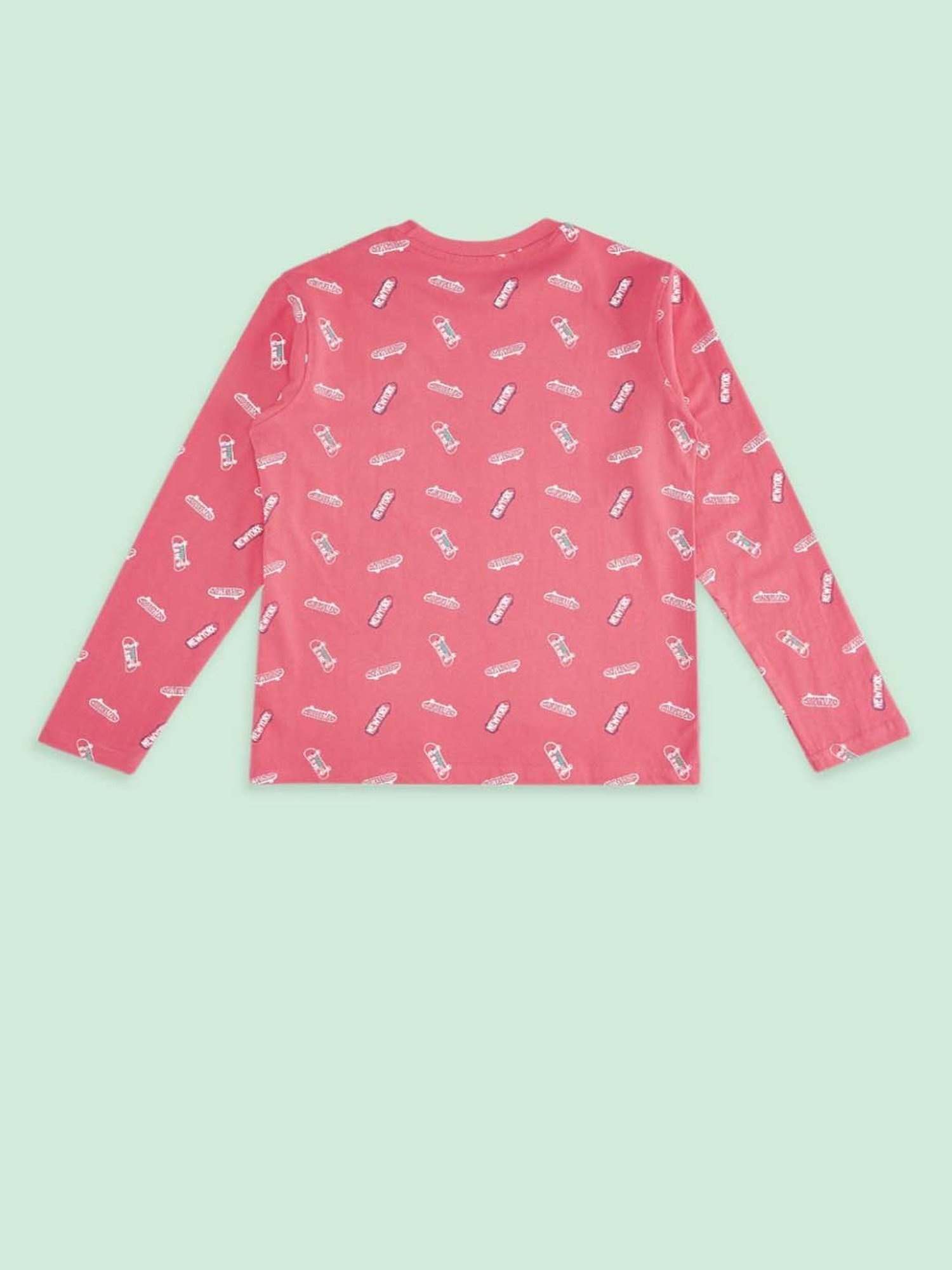 Pantaloons Baby Kids Multicolor Cotton Printed Full Sleeves T-Shirt