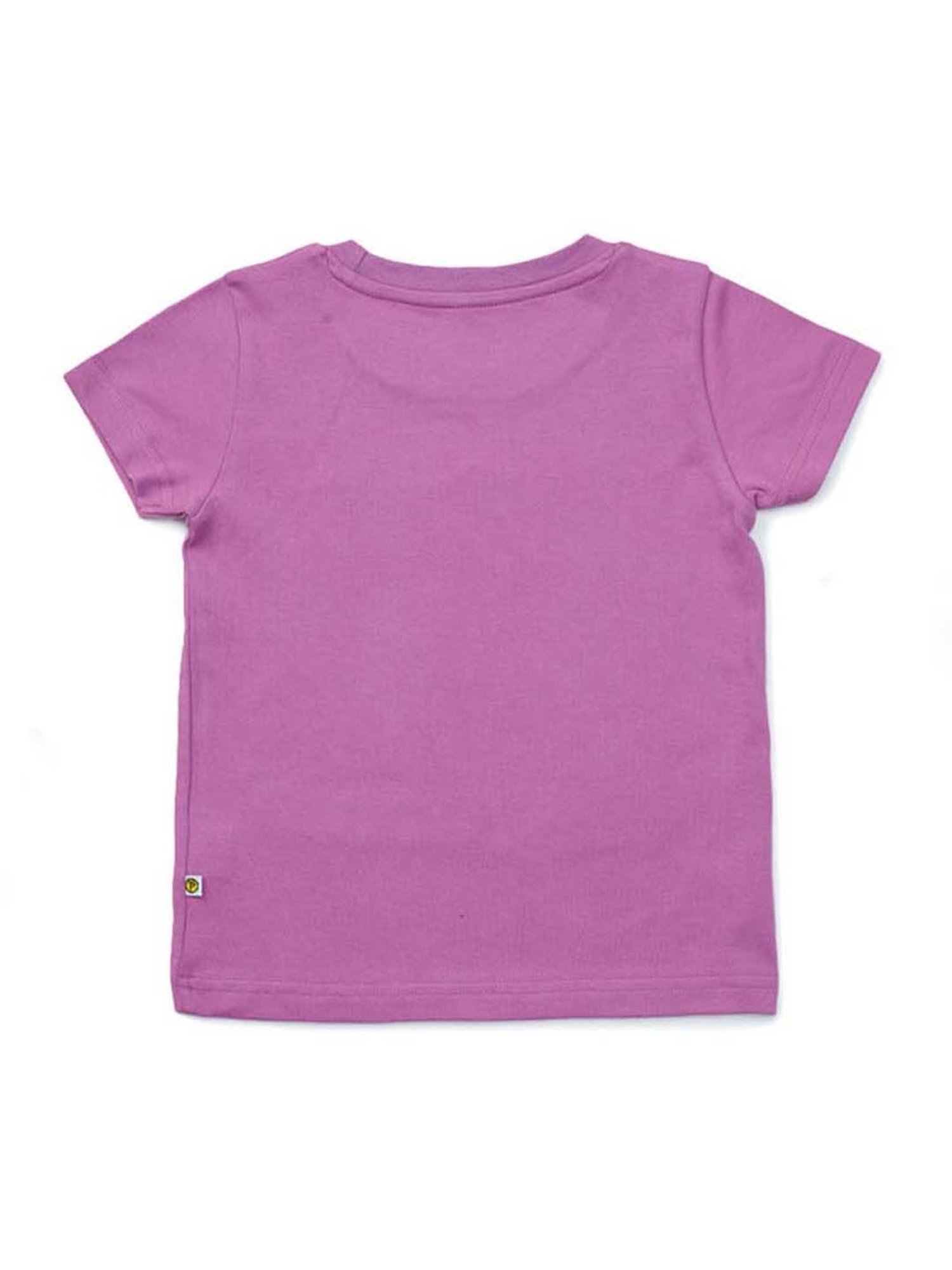 Pranava Kids Purple & White Printed Top (Pack of 2)