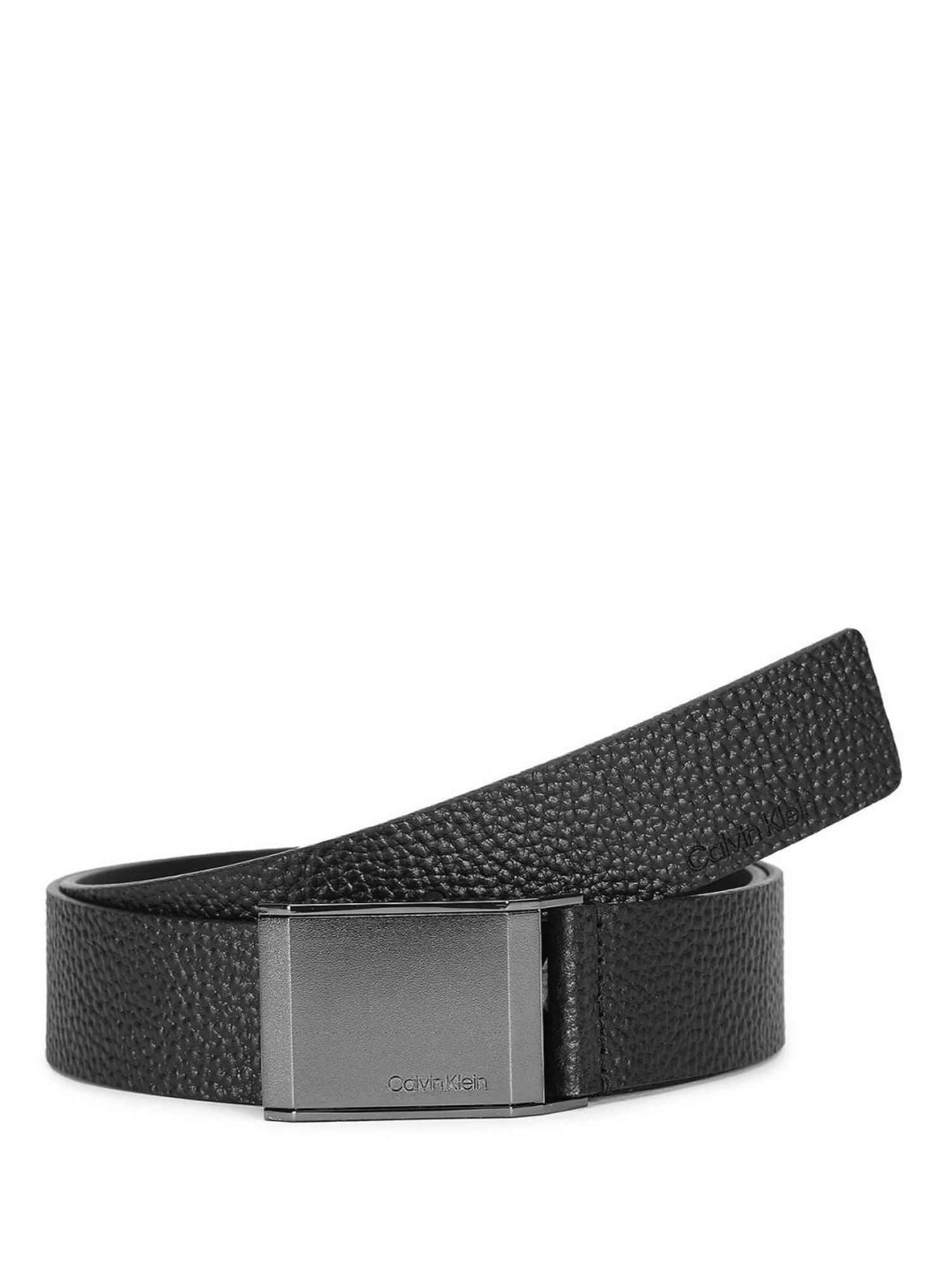 Calvin Klein Jeans Black Leather Casual Belt