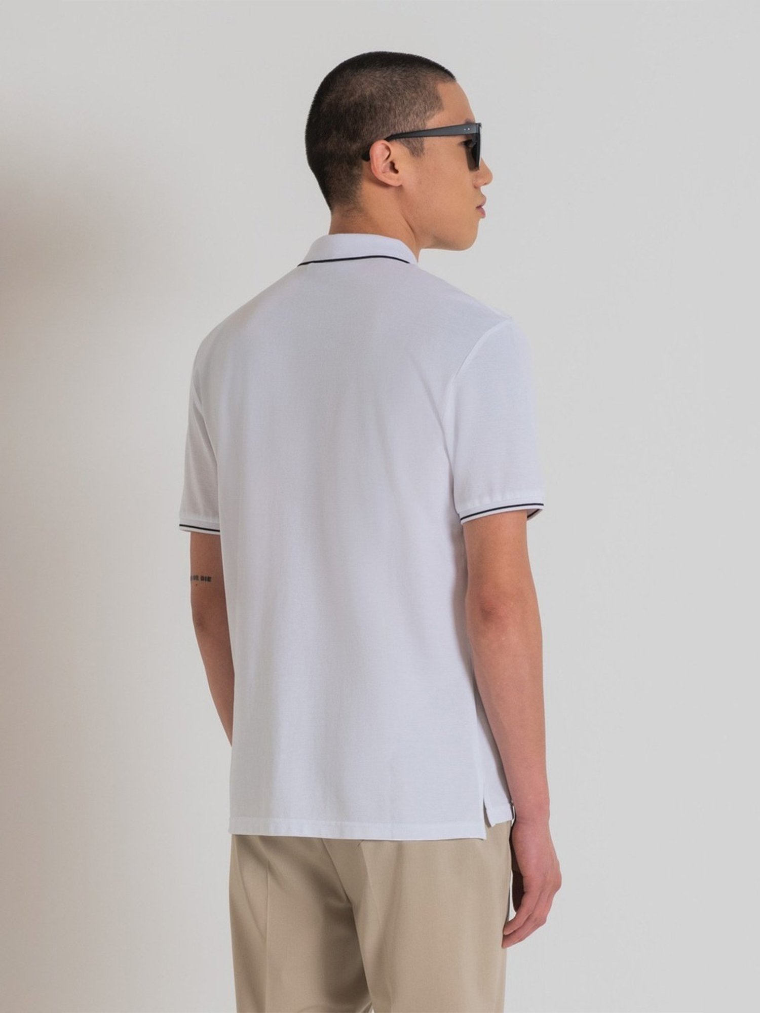 Antony Morato White Regular Fit Polo T-Shirt