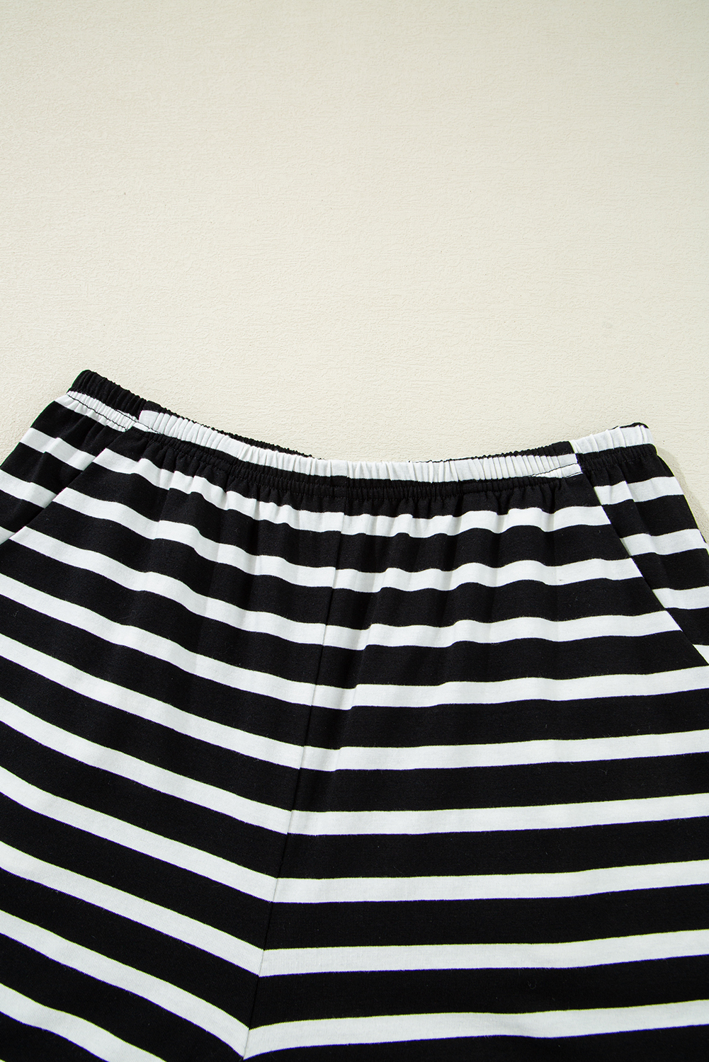 Skobeloff Textured Ruffle Split Top and Drawstring Shorts Set