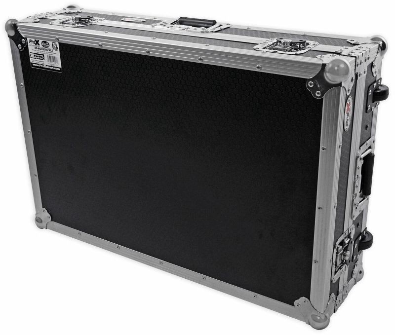 ProX XS-MCX8000WLT Hard Flight Case 4 Denon MCX8000 W/ Glide Laptop Shelf+Wheels