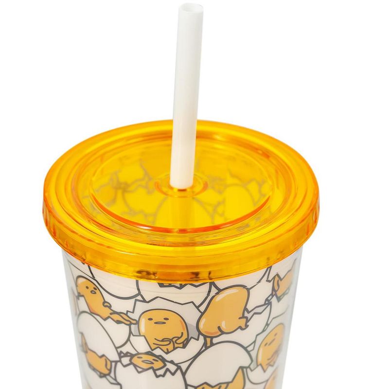Seven20 Sanrio's Gudetama 20 Oz Insulated Tumbler With Lid & Straw