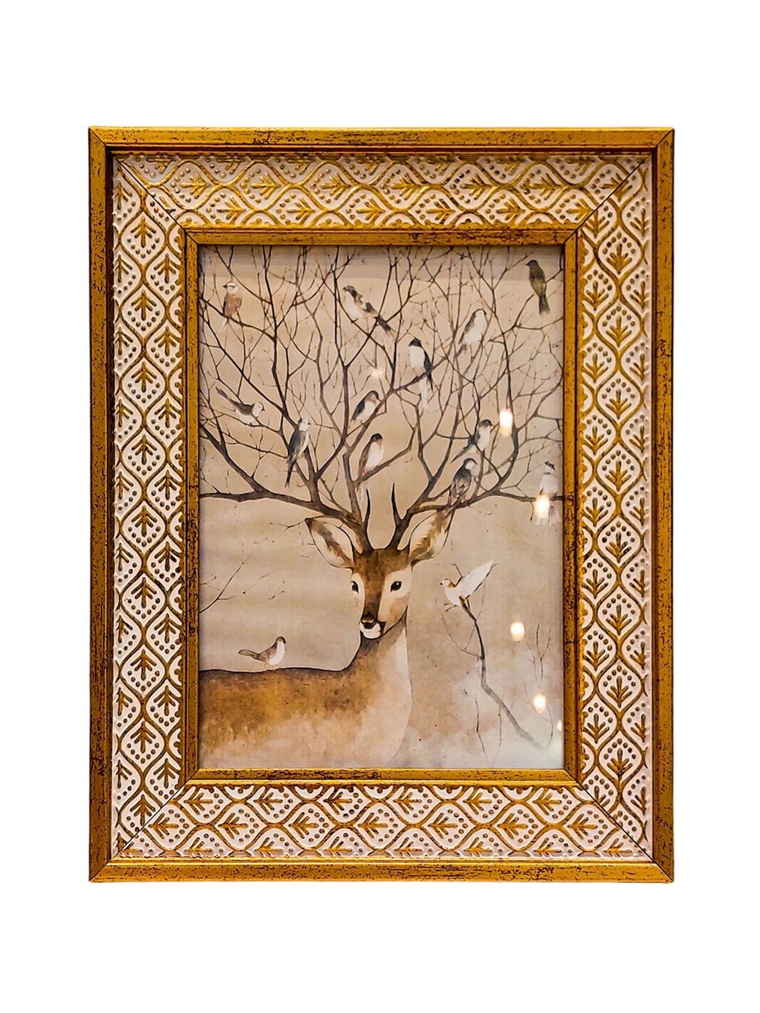 Art Street Gold Engineered Wood Swing Fashion Resin Vintage Photo Frame